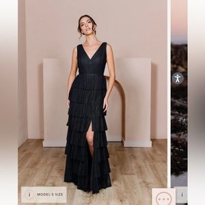 Revelry Clove Tulle Dress - Black